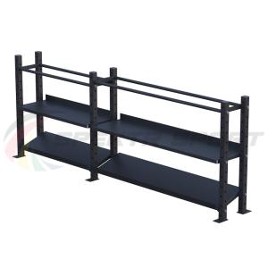 Купить Модульный стеллаж для гантелей, гирь и медболов 3180х430х1200 (2 секции) в Невеле 